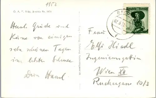 34086 - Salzburg - Gamsleitenspitze , Zehnerkarspitzen , Hundskogel - gelaufen 1952