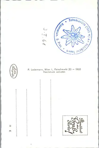 34091 - Salzburg - Radstädter Tauern , Bohemiahütte - nicht gelaufen 1960