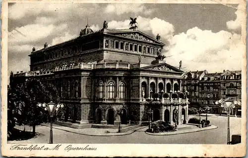 34110 - Deutschland - Frankfurt am Main , Opernhaus - gelaufen 1941