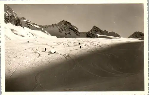 34124 - Tirol - Ober Gurgl , Auf dem Rotmoos Gletscher , Abfahrt vom Rotmoosjoch , Ötztal - nicht gelaufen