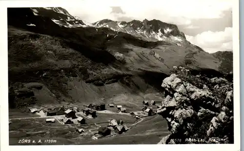 34139 - Vorarlberg - Zürs am Arlberg , Panorama - gelaufen 1947