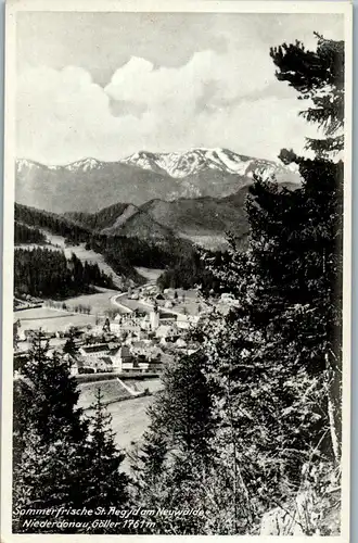 34151 - Niederösterreich - St. Aegyd am Neuwalde , Niederdonau , Göller , Panorama - nicht gelaufen 1941