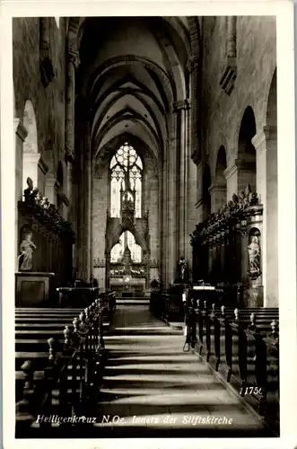 34161 - Niederösterreich - Heiligenkreiz , Inners der Stiftskirche - gelaufen 1953