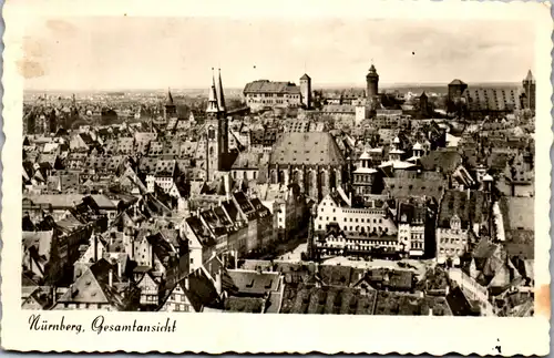 34171 - Deutschland - Nürnberg , Gesamtansicht - gelaufen 1953