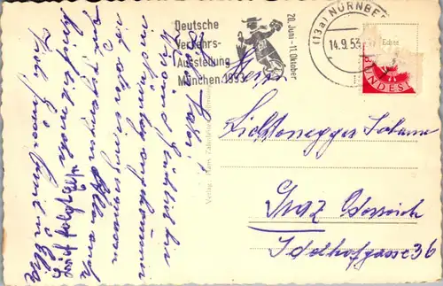 34171 - Deutschland - Nürnberg , Gesamtansicht - gelaufen 1953