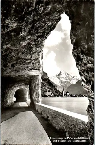 34191 - Schweiz - Axenstraße am Vierwaldstättersee mit Flüelen und Birkenstock - nicht gelaufen