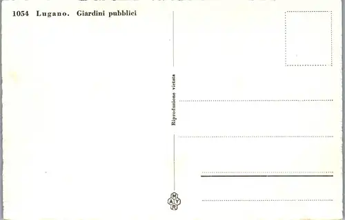 34197 - Schweiz - Lugano , Giardini pubblici - nicht gelaufen