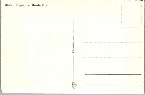 34198 - Schweiz - Lugano e Monte Bre - nicht gelaufen