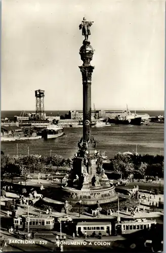 34237 - Spanien - Barcelona , Monumento a Colon - nicht gelaufen