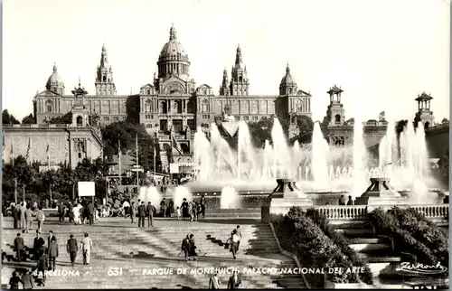 34238 - Spanien - Barcelona , Parque de Montjuich , Palacio nacional del Arte - nicht gelaufen