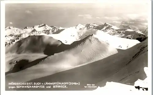 34244 - Steiermark - Mörsbachgebiet , Blick v. Lämmertörlkopf gegen Schwarzkarspitze und Bärneck - nicht gelaufen