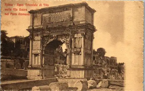 34258 - Italien - Rom , Arco Trionfale di Tito sulla Via Sacra nel Foro Romano - nicht gelaufen