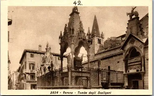 34268 - Italien - Verona , Tombe degli Scaligeri - nicht gelaufen