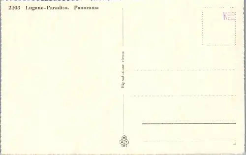 34275 - Schweiz - Lugano Paradiso , Panorama - nicht gelaufen