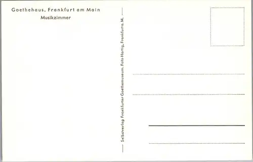 34293 - Deutschland - Goethe Haus , Frankfurt am Main , Musikzimmer - nicht gelaufen