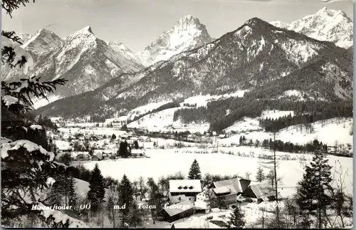 34308 - Oberösterreich - Hinterstoder mit dem Toten Gebirge - gelaufen 1960