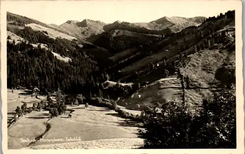 34317 - Salzburg - Saalbach Hinterglemm , Talschluß - gelaufen 1954