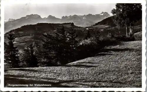 34322 - Schweiz - Walzenhausen , Morgenstimmung - gelaufen