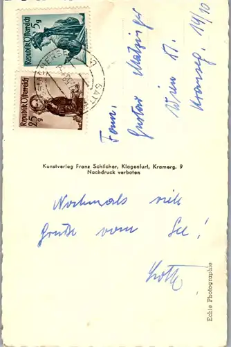 34324 - Kärnten - Ossiach am Ossiachersee - gelaufen 1958