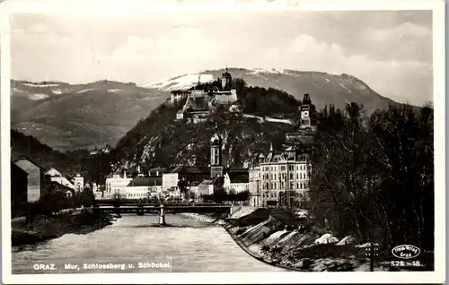 34365 - Steiermark - Graz , Mur , Schlossberg u. Schöckel - gelaufen 1937