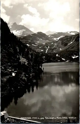 34368 - Salzburg - Grünsee gegen Totenkopf u. Hohe Riffel - gelaufen 1958