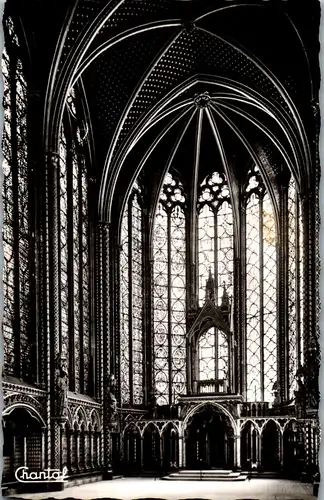 34373 - Frankreich - Paris , Interieur de la Sainte Chapelle - gelaufen 1959