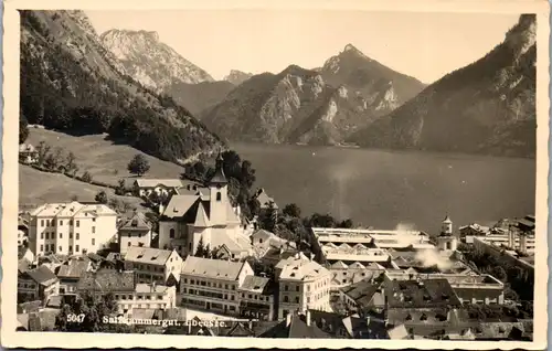 34375 - Oberösterreich - Ebensee , Salzkammergut , Panorama - nicht gelaufen