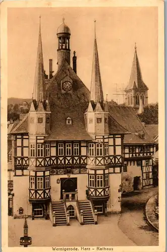 34420 - Deutschland - Wernigerode a. Harz , Rathaus - nicht gelaufen