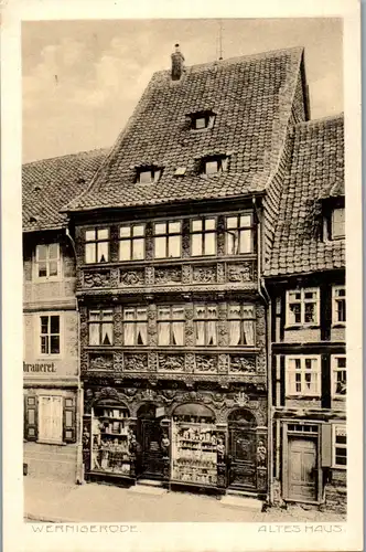 34421 - Deutschland - Wernigerode , Altes Haus - nicht gelaufen