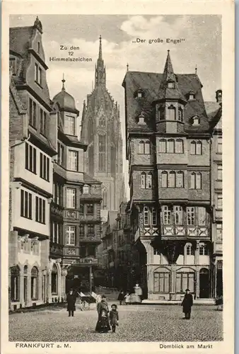 34425 - Deutschland - Frankfurt am Main , Domblick am Markt , Zu den 12 Himmelszeichen , Der große Engel - nicht gelaufen