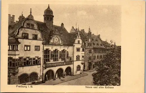 34431 - Deutschland - Freiburg i. B. , Neues und altes Rathaus - nicht gelaufen