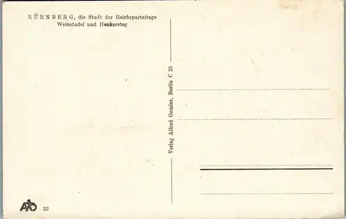 34440 - Deutschland - Nürnberg , Stadt der Reichsparteitage , Weinstadel und Henkersteg - nicht gelaufen