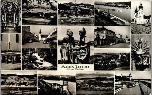 34445 - Niederösterreich - Maria Taferl an der Donau , Mehrbildkarte - gelaufen 1962