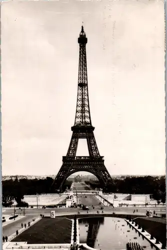 34452 - Frankreich - Paris , Eiffelturm - gelaufen 1952