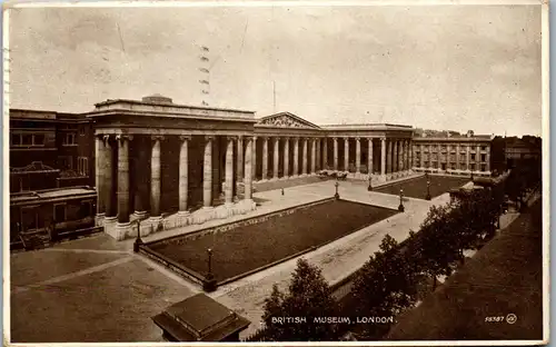 34460 - Großbritannien - London , British Museum - gelaufen 1924