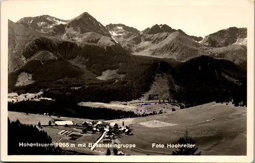 34473 - Steiermark - Hohentauern mit Bösensteingruppe , Panorama - gelaufen 1956