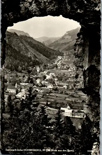 34493 - Niederösterreich - Hohenberg , Blick aus der Ruine - nicht gelaufen