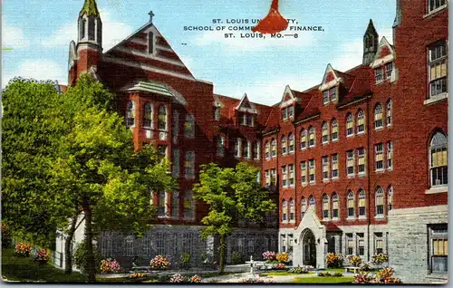 34514 - USA - St. Louis University , School of Commerce and Finance - gelaufen 1953