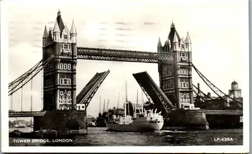 34515 - Großbritannien - London , Tower Bridge - gelaufen 1955