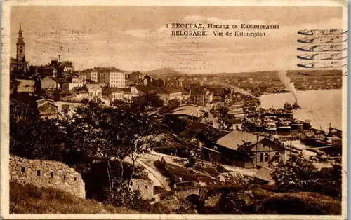 34531 - Serbien - Belgrad , Vue de Kalimegdan - gelaufen 1928