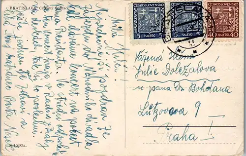 34532 - Slowakei - Bratislava , Celkovy pohlad - gelaufen