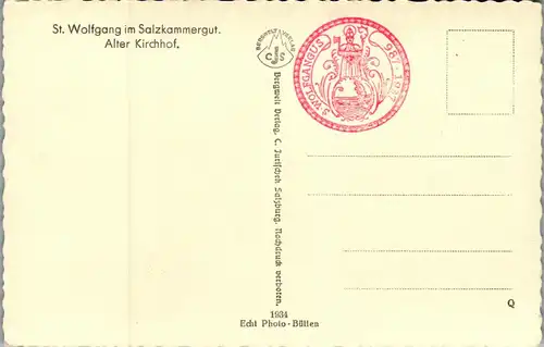 34564 - Oberösterreich - St. Wolfgang im Salzkammergut , Alter Kirchhof - nicht gelaufen 1934