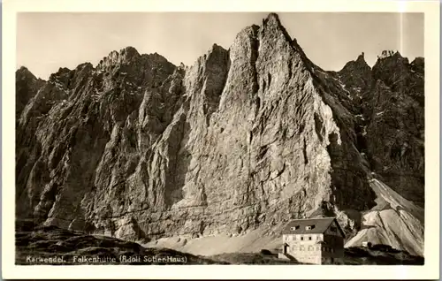 34570 - Tirol - Karwendel , Falkenhütte , Adolf Sotier Haus - nicht gelaufen