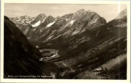 34571 - Tirol - Blick vom Karwendelhaus ins Karwendeltal - nicht gelaufen