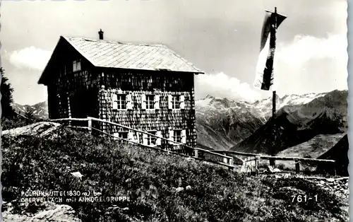 34588 - Kärnten - Obervellach , Polinikhütte mit Ankogelgruppe - nicht gelaufen