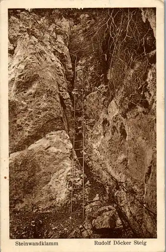 34602 - Niederösterreich - Steinwandklamm , Rudolf Döcker Steig - gelaufen 1929