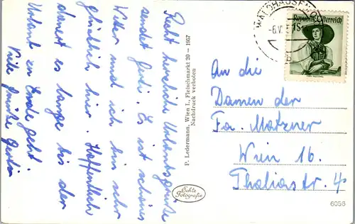 34611 - Oberösterreich - Schloss Waldhausen - gelaufen 1957