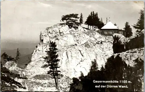 34621 - Niederösterreich - Miesenbach , Gauermannhütte auf der Dürren Wand - gelaufen 1971