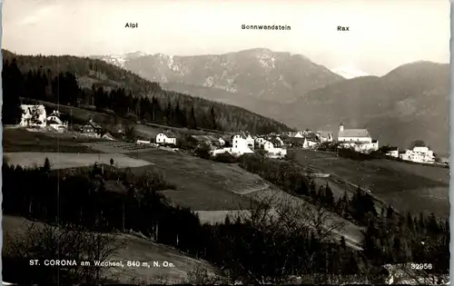 34626 - Niederösterreich - St. Corona am Wechsel , Alpl , Sonnwendstein , Rax - gelaufen 1959