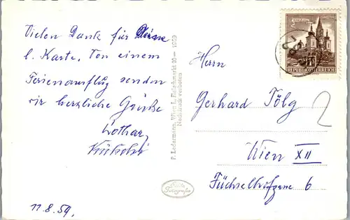 34626 - Niederösterreich - St. Corona am Wechsel , Alpl , Sonnwendstein , Rax - gelaufen 1959